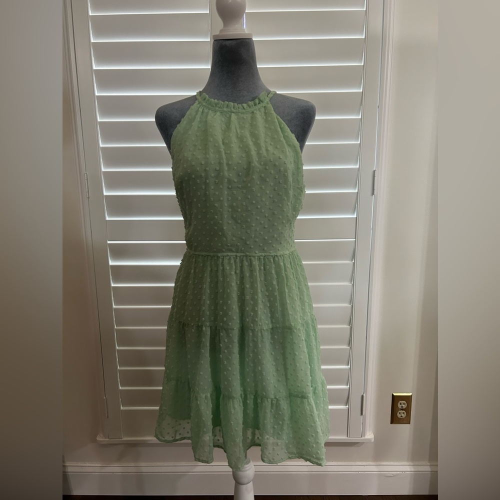 Trixxi brand mint green dress with halter top